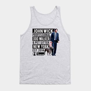 John Wick Professional Dog Walker Tank Top